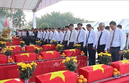 Lễ viếng, truy điệu và an táng 29 hài cốt liệt sĩ