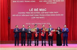 Bế mạc Chương trình bồi dưỡng, cập nhật kiến thức đối với Ủy viên Trung ương Đảng khóa XIV 