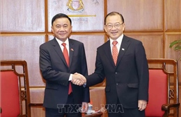 Thường trực Ban Bí thư Trần Cẩm Tú hội kiến Chủ tịch Quốc hội Singapore