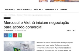 Truyền thông Nam Mỹ đưa tin đậm nét về đàm phán PTA Việt Nam – MERCOSUR
