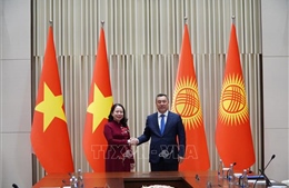 Phó Chủ tịch nước Võ Thị Ánh Xuân tiếp Tổng Thư ký SCO, gặp Tổng thống Kyrgyzstan