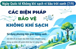 Ngày Quốc tế Không khí sạch vì bầu trời xanh (7/9): Các biện pháp bảo vệ không khí sạch