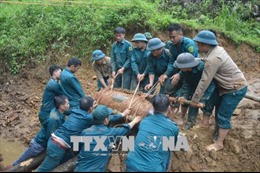 Hủy nổ quả bom Mỹ nặng 350 kg nằm gần đường sắt Hà Nội - Lào Cai