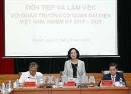 Trưởng Ban Dân vận Trung ương làm việc với Đại sứ, Trưởng Cơ quan đại diện Việt Nam ở nước ngoài 