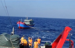 Khẩn trương cứu hộ tàu cá gặp nạn trên vùng biển quần đảo Trường Sa