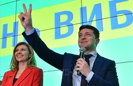 Bầu cử Tổng thống Ukraine: Ứng cử viên Volodymyr Zelensky chiếm ưu thế