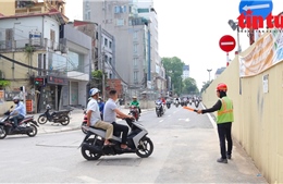 Hà Nội phân luồng tổ chức giao thông phục vụ thi công ga ngầm S12