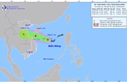 Cập nhật áp thấp nhiệt đới dự báo đi vào miền Trung