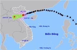 Bão số 3 vào đất liền vẫn mạnh cấp 8, chưa có dấu hiệu tan ngay
