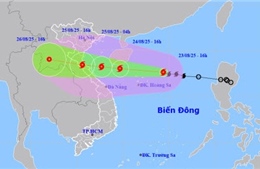 Bão số 5 gây rủi ro thiên tai cấp 4 cho vùng biển Thanh Hóa đến TP Huế