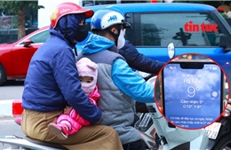 Hà Nội rét dưới 10 độ C, người dân co ro trên đường đi làm