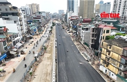 Vành đai 1 Hà Nội trải nhựa đen bóng, tăng tốc thi công 2 cầu vượt