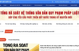 Đẩy nhanh tiến độ tổng rà soát hệ thống văn bản quy phạm pháp luật