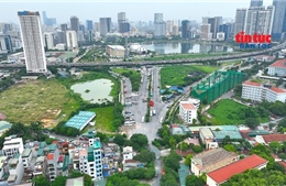 Đường nối Phạm Hùng - Lê Đức Thọ vẫn dang dở vì vướng mặt bằng