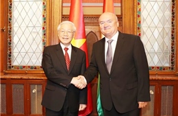 Tổng Bí thư Nguyễn Phú Trọng hội kiến Phó Chủ tịch Quốc hội Hungary