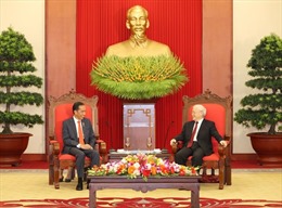 Tổng Bí thư Nguyễn Phú Trọng tiếp Tổng thống Indonesia Joko Widodo