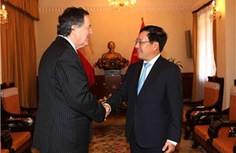 WEF ASEAN 2018: Phó Thủ tướng Phạm Bình Minh tiếp Bộ trưởng Ngoại giao Chile