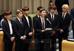 BTS là nhóm nhạc K-pop đầu tiên được phát biểu trực tiếp tại Liên hợp quốc