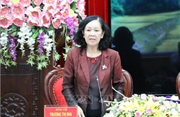 Trưởng Ban Dân vận Trung ương Trương Thị Mai làm việc với Ban Cán sự Đảng Bộ Tư pháp