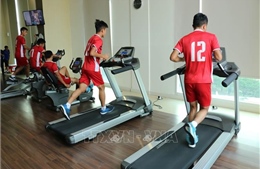 U19 Việt Nam tập luyện nhẹ trước trận đấu với U19 Hàn Quốc