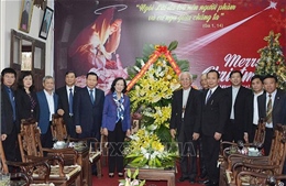 Trưởng ban Dân vận Trung ương chúc mừng Giáng sinh tại Tòa Giám mục Bắc Ninh