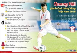 Quang Hải giành Quả bóng Vàng Việt Nam 2018