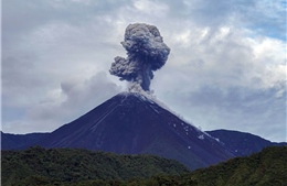 Ecuador: Núi lửa gần thủ đô Quito phun trào cột tro bụi cao hơn 500m