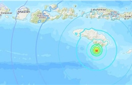 Động đất cường độ 6,1 làm rung chuyển miền Đông Indonesia