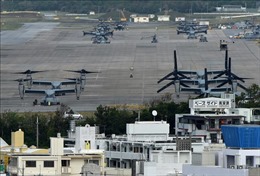 Nhật Bản cấm máy bay không người lái bay qua các cơ sở quân sự Mỹ