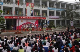  Khoảng 1.300 học sinh tiểu học Hà Nội tham gia Cuộc thi Olympic tiếng Anh