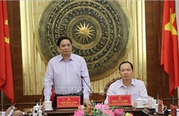Trưởng Ban Tổ chức Trung ương Phạm Minh Chính làm việc với tỉnh Thanh Hóa