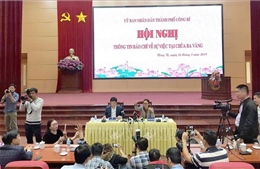 Hội nghị thông tin báo chí về sự việc tại chùa Ba Vàng