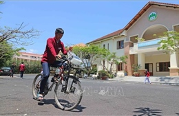 Xe đạp lọc khí - sáng tạo bảo vệ môi trường của nhóm học sinh THPT