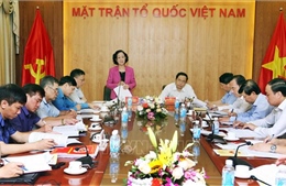 Đoàn Tiểu ban Văn kiện Đại hội XIII làm việc với Đảng đoàn MTTQ Việt Nam