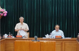 Đoàn Tiểu ban Văn kiện Đại hội XIII làm việc với Ban Thường vụ Thành ủy TP Hồ Chí Minh