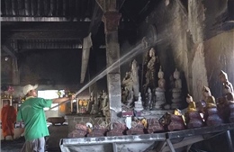 Cháy chùa Tà Bết ở Kiên Giang, toàn bộ tượng Phật bị thiêu rụi