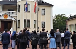 Đại sứ quán Việt Nam tại Ukraine tổ chức Lễ thượng cờ ASEAN