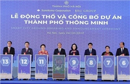 Thủ tướng Nguyễn Xuân Phúc dự Lễ động thổ và công bố dự án Thành phố thông minh
