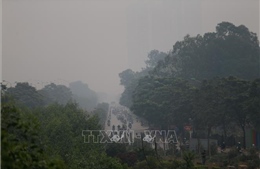 Không khí ở Hà Nội sáng 12/11 ở mức cao nhất trong thang bậc ô nhiễm