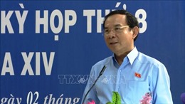 Bí thư Trung ương Đảng Nguyễn Văn Nên tiếp xúc cử tri tại Tây Ninh