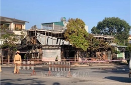 Cháy quán ăn tại Vĩnh Phúc, 4 người thiệt mạng​