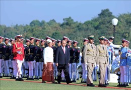 Tổng thống Myanmar chủ trì lễ đón chính thức Thủ tướng Nguyễn Xuân Phúc