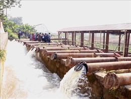 Mực nước ở Hà Nội đủ điều kiện vận hành các trạm bơm lấy nước đợt 1