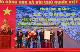 Phó Chủ tịch Quốc hội dự lễ công bố thành lập thành phố Ngã Bảy, tỉnh Hậu Giang