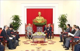 Thường trực Ban Bí thư Trần Quốc Vượng tiếp Cố vấn đặc biệt Liên minh Nghị sĩ hữu nghị Nhật - Việt