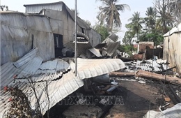 Hỏa hoạn thiêu rụi 6 căn nhà ở huyện biên giới An Phú