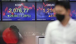 Sắc đỏ bao trùm thị trường chứng khoán châu Á