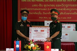 Bộ Quốc phòng Việt Nam hỗ trợ quân đội một số nước trang thiết bị, vật tư y tế 