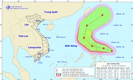 Các tỉnh từ Quảng Ninh đến Kiên Giang cần theo dõi diễn biến bão VONGFONG