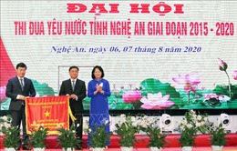 Phó Chủ tịch nước Đặng Thị Ngọc Thịnh dự Đại hội Thi đua yêu nước tỉnh Nghệ An